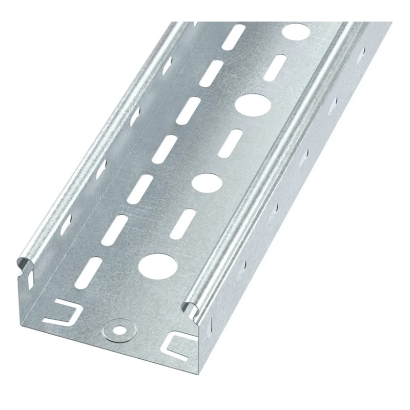 Лоток перфорированный 100х50 мм L3000 сталь 0,6 мм S3 ДКС SPL3510