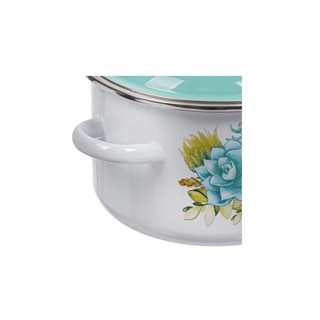 Кастрюля эмалированная сталь СтальЭмаль Монантес 3 л, с крышкой, 6RD181M