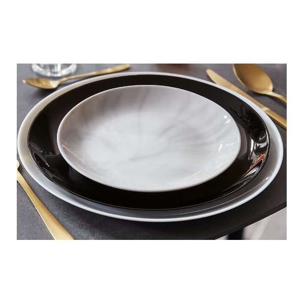 Тарелка десертная Luminarc Diwali Marble стекло, 19 см, круглая, P9834