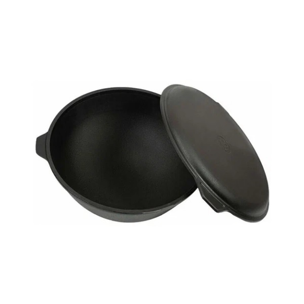 Казан чугунный Manoli т/о 8 л с чугунной крышкой и дужкой СК08-11