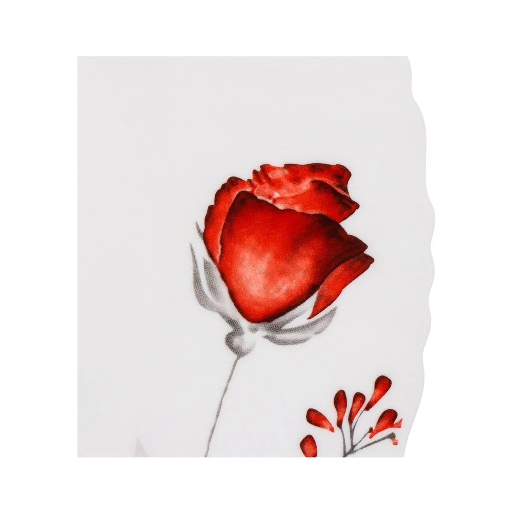 Тарелка десертная Daniks Вероника LHP75/220303 стеклокерамика, белая, 19 см