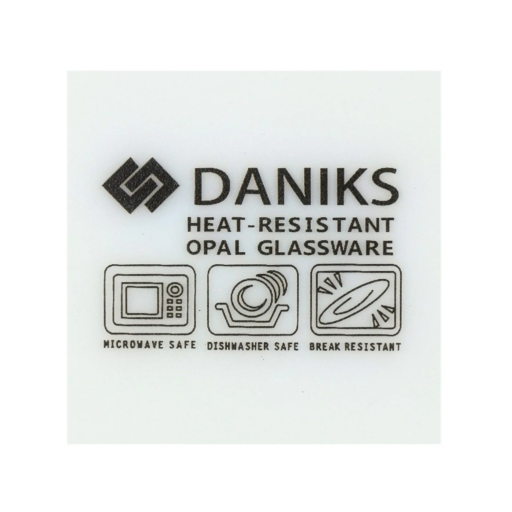 Тарелка десертная Daniks Вероника LHP75/220303 стеклокерамика, белая, 19 см