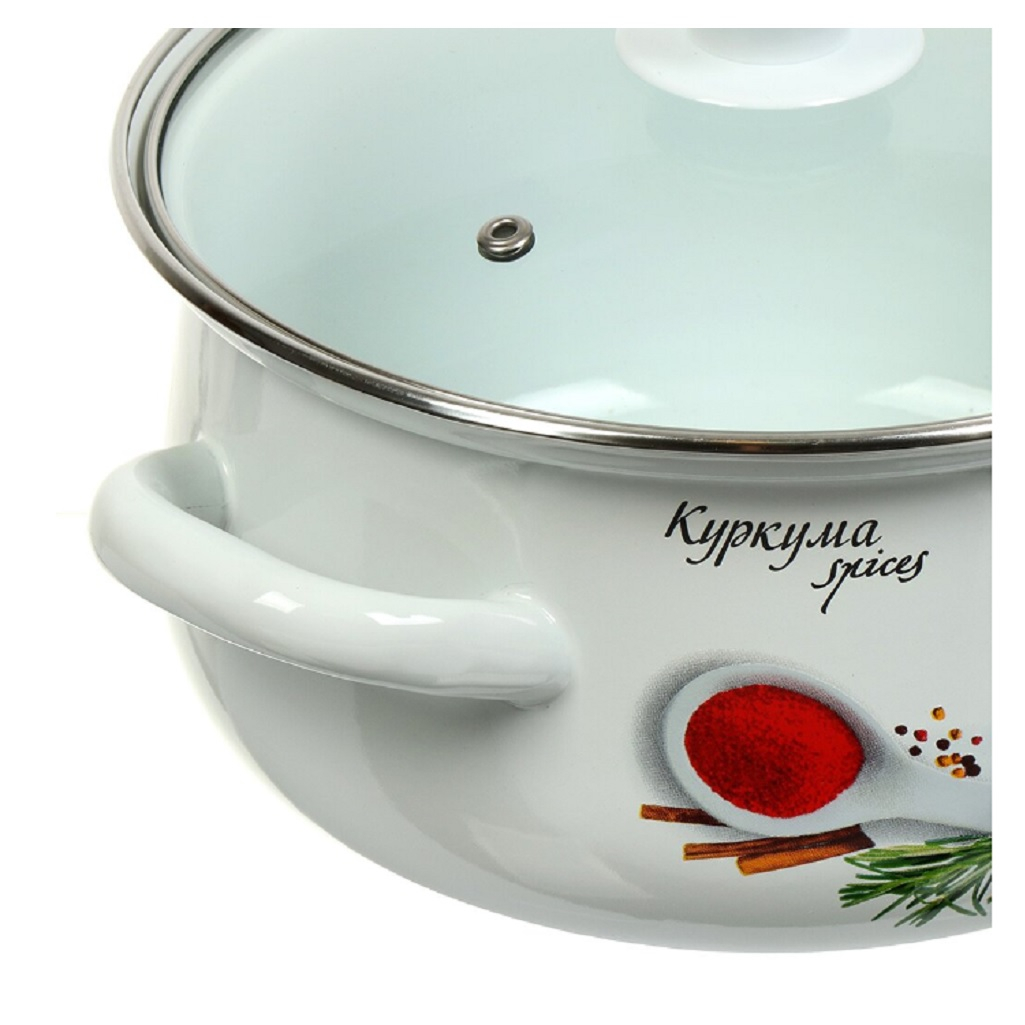 Набор посуды Керченский металлургический завод эмалированная сталь, 6 предметов, кастрюли 2, 3, 4 л