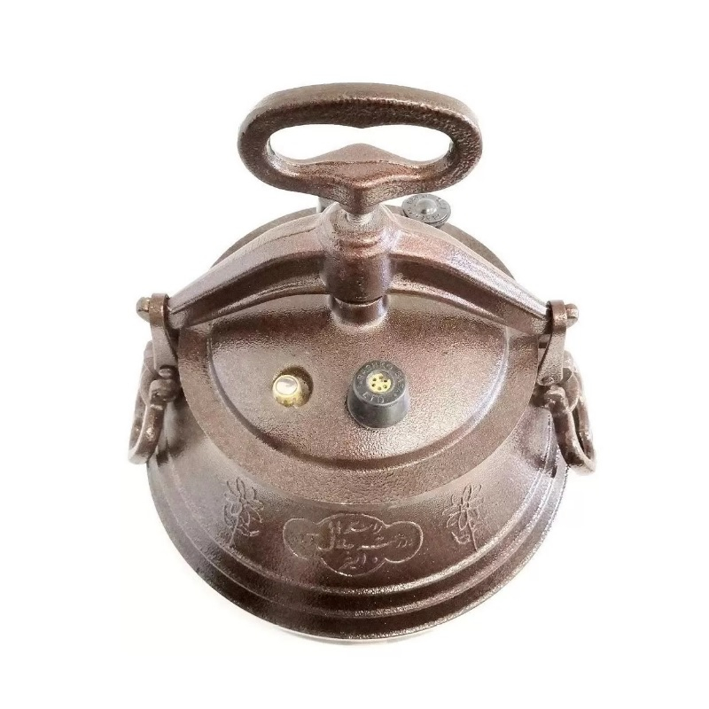 Казан афганский алюминий, 12л, с крышкой, с ручками, двухцветный