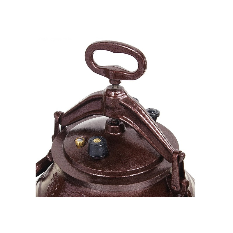 Казан афганский алюминий 15л с крышкой с ручками двухцветный