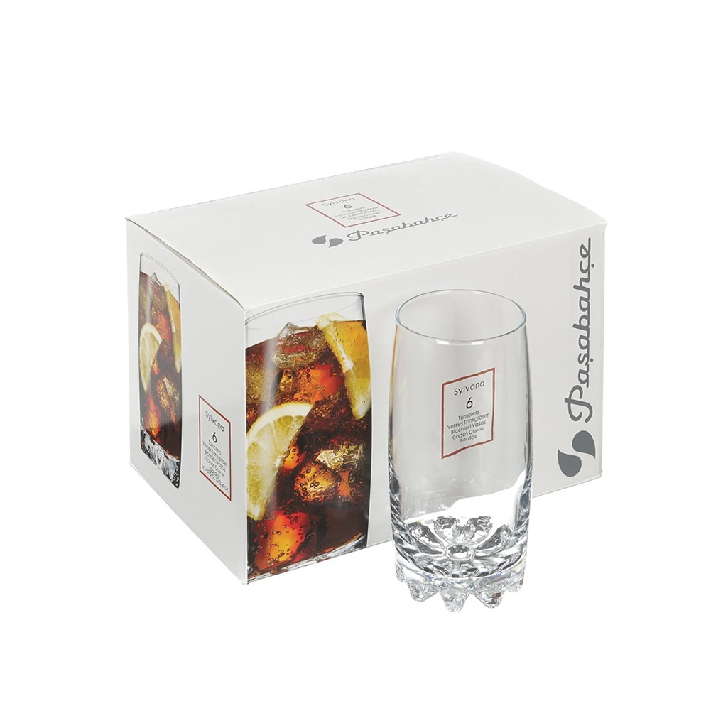 Набор стаканов Pasabahce Sylvana стекло 375мл 6шт
