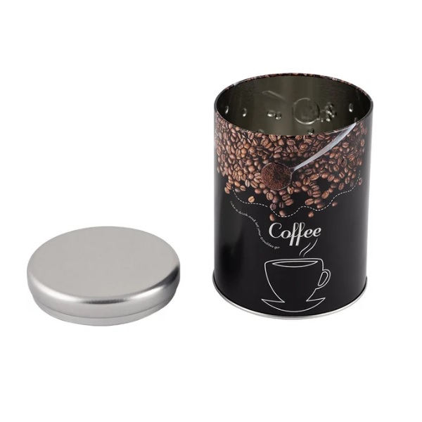 Банка для сыпучих продуктов Mallony Кофе, металлическая, с крышкой, 0.9 л