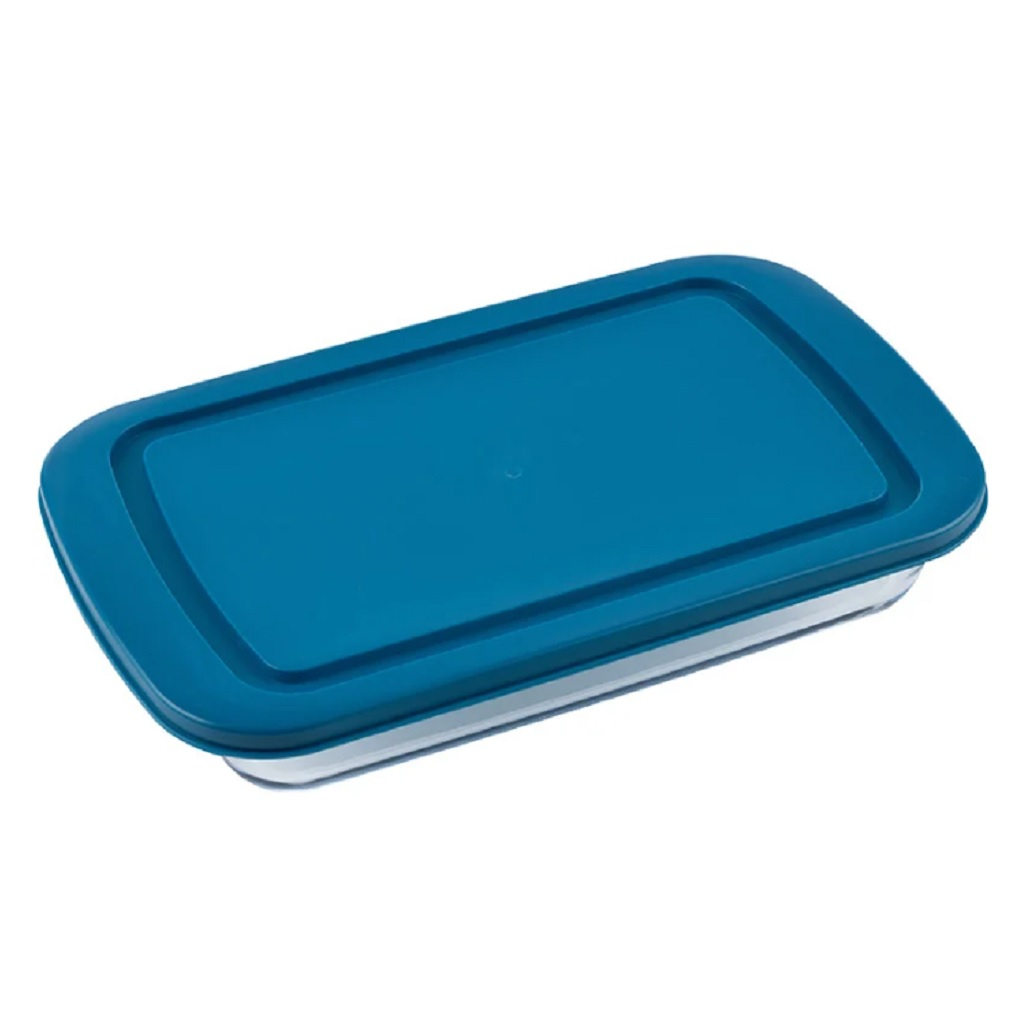 Форма для выпечки с крышкой Mallony Bellissimo, стеклянная 51х175х295 мм, 1.6 л