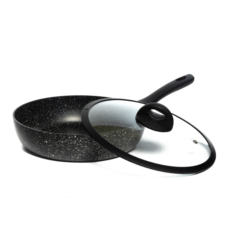 Сотейник Scovo Hi-Black, с крышкой, с антипригарным покрытием, 26 см