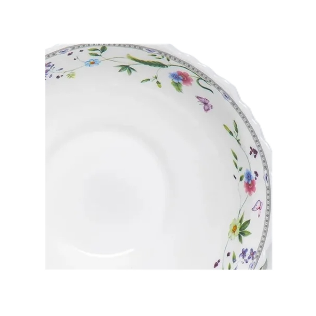 Салатник Olaff Мануэла круглый, 155 мм, стекло, белый, 0.5 л