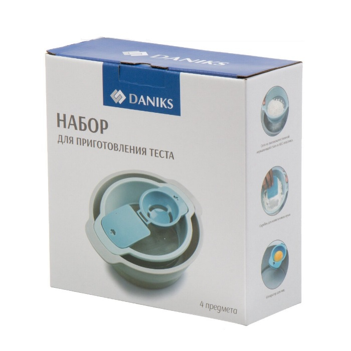 Набор для приготовления теста Daniks Y4-7876 4 предмета 