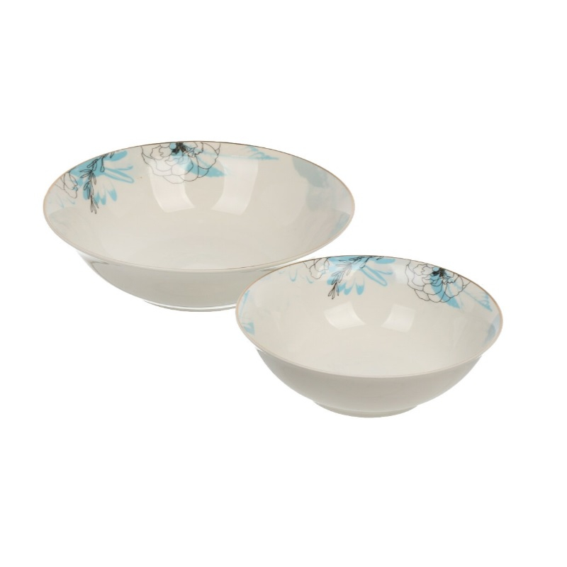 Сервиз столовый Jewel, Люпин фарфор 19 предметов на 6 персон, белозерный ПС0036-03