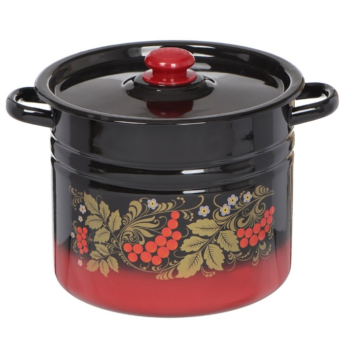 Кастрюля эмалированная Сибирские товары С1622.38, 9 л