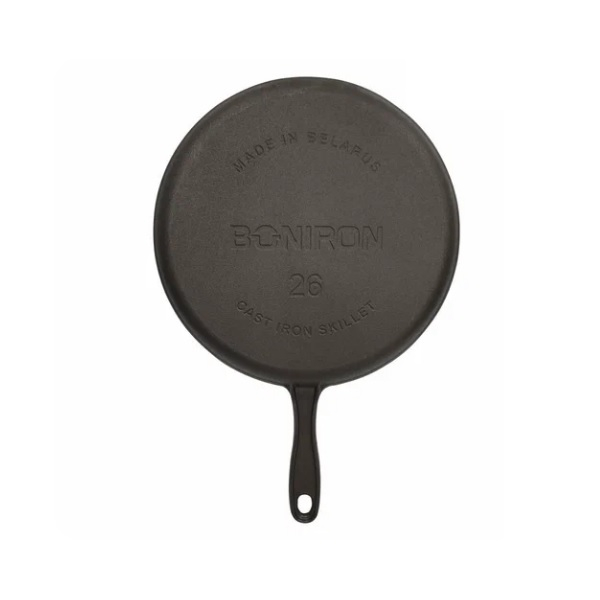 Сковорода чугунная Boniron с литой ручкой 260х15 мм В260/15-1