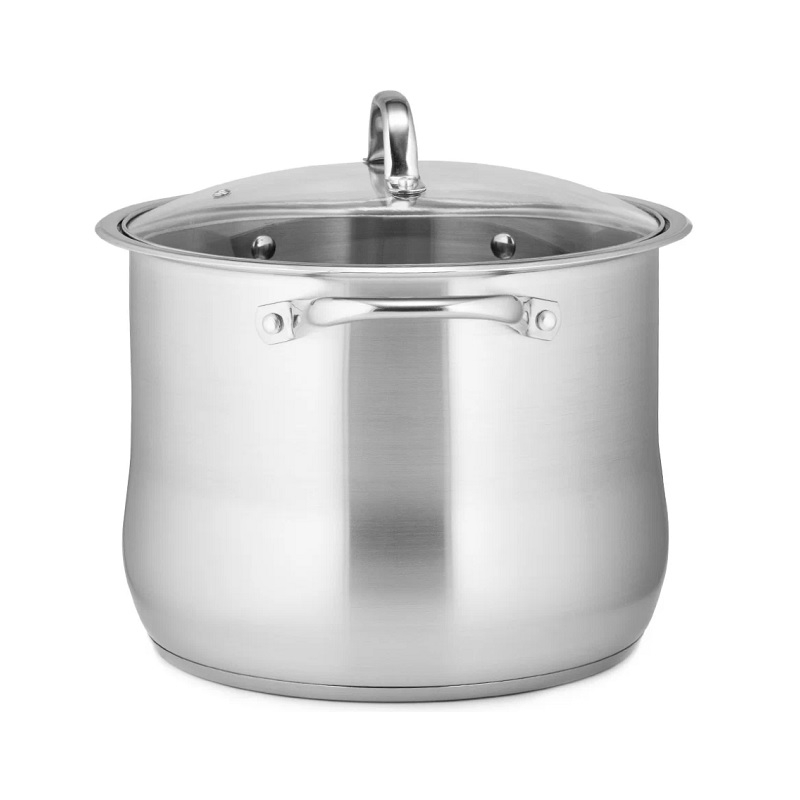 Кастрюля Lara Big Size с крышкой нержавеющая сталь 9,6 л