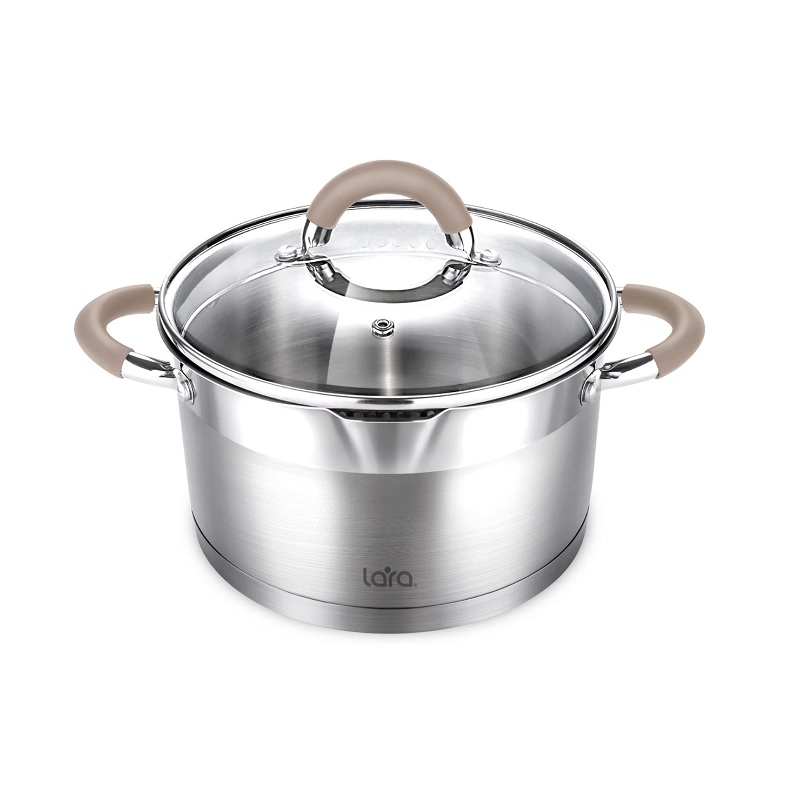 Кастрюля Lara Берлин с крышкой нержавеющая сталь 3,1 л