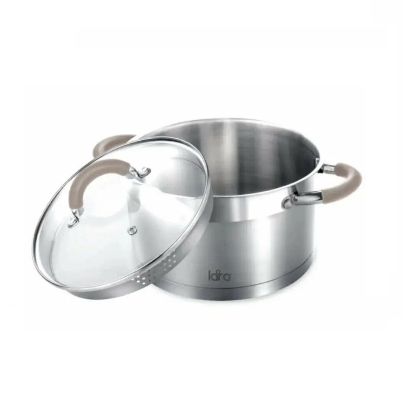 Кастрюля Lara Берлин с крышкой нержавеющая сталь 3,1 л