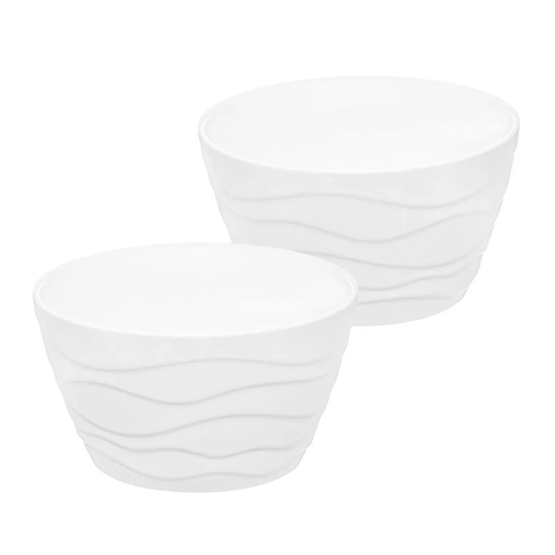 Набор салатников Elan gallery Айсберг волны 610 мл 2 шт/уп