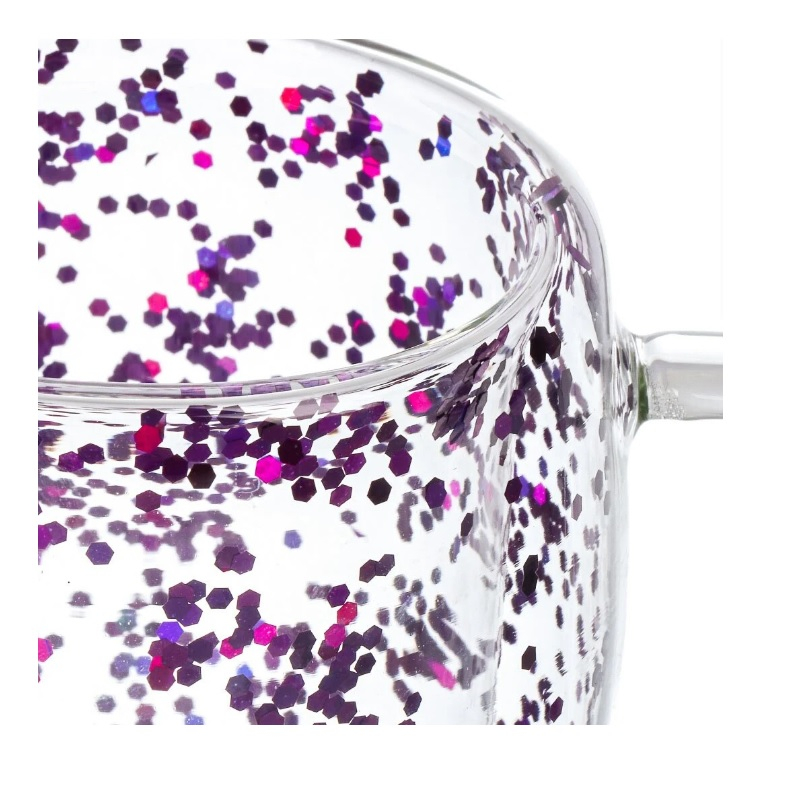 Кружка Y4-7271 стеклянная двойные стенки 350 мл