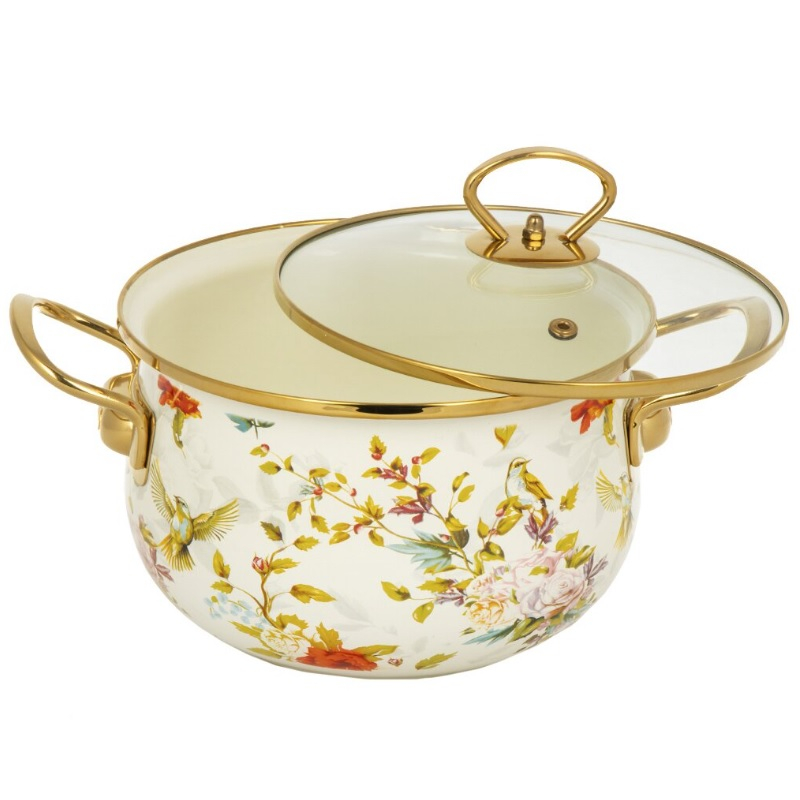 Кастрюля эмалированная Daniks Elisa Y4-8960 3,5 л