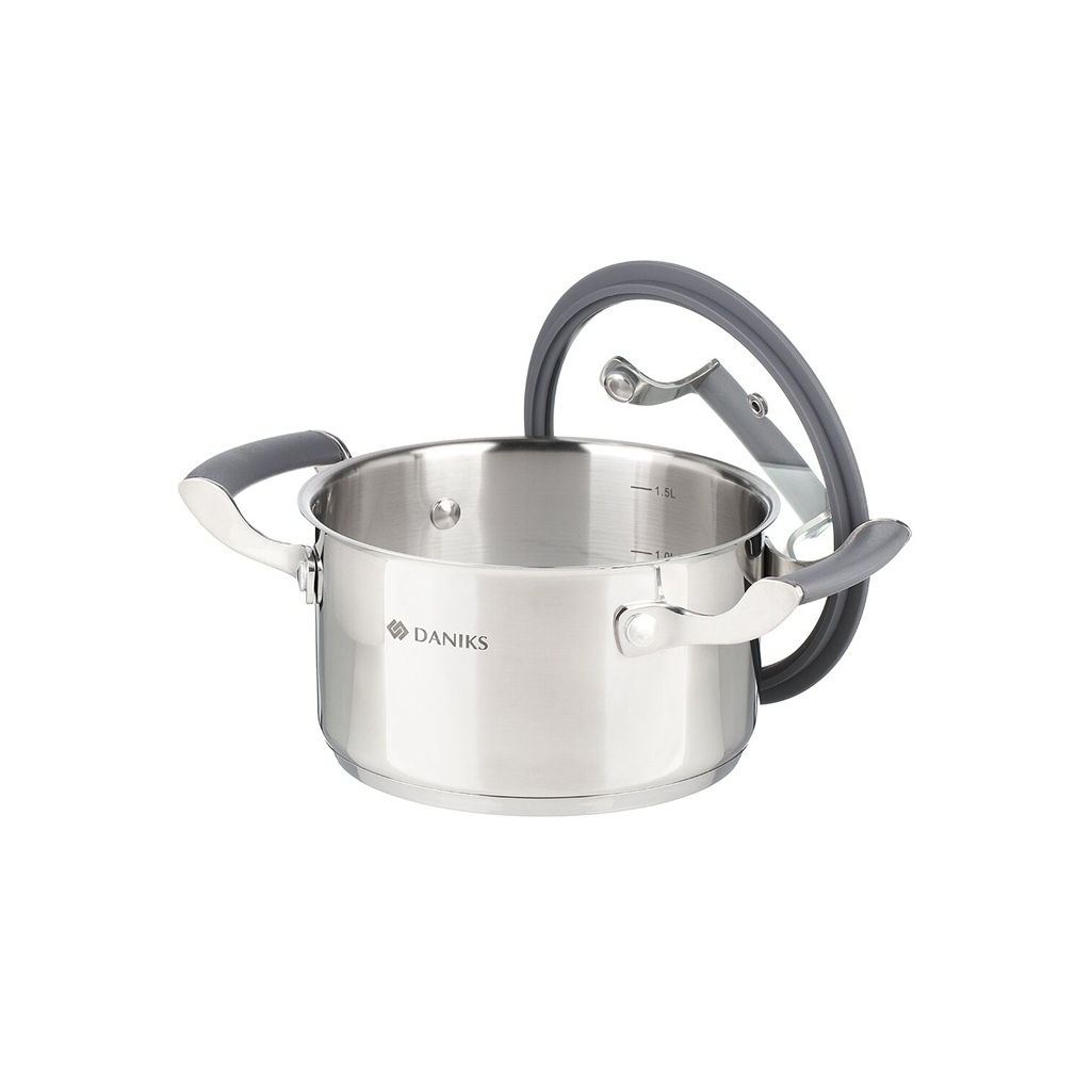 Кастрюля Daniks Верма нержавеющая сталь 1.7 л