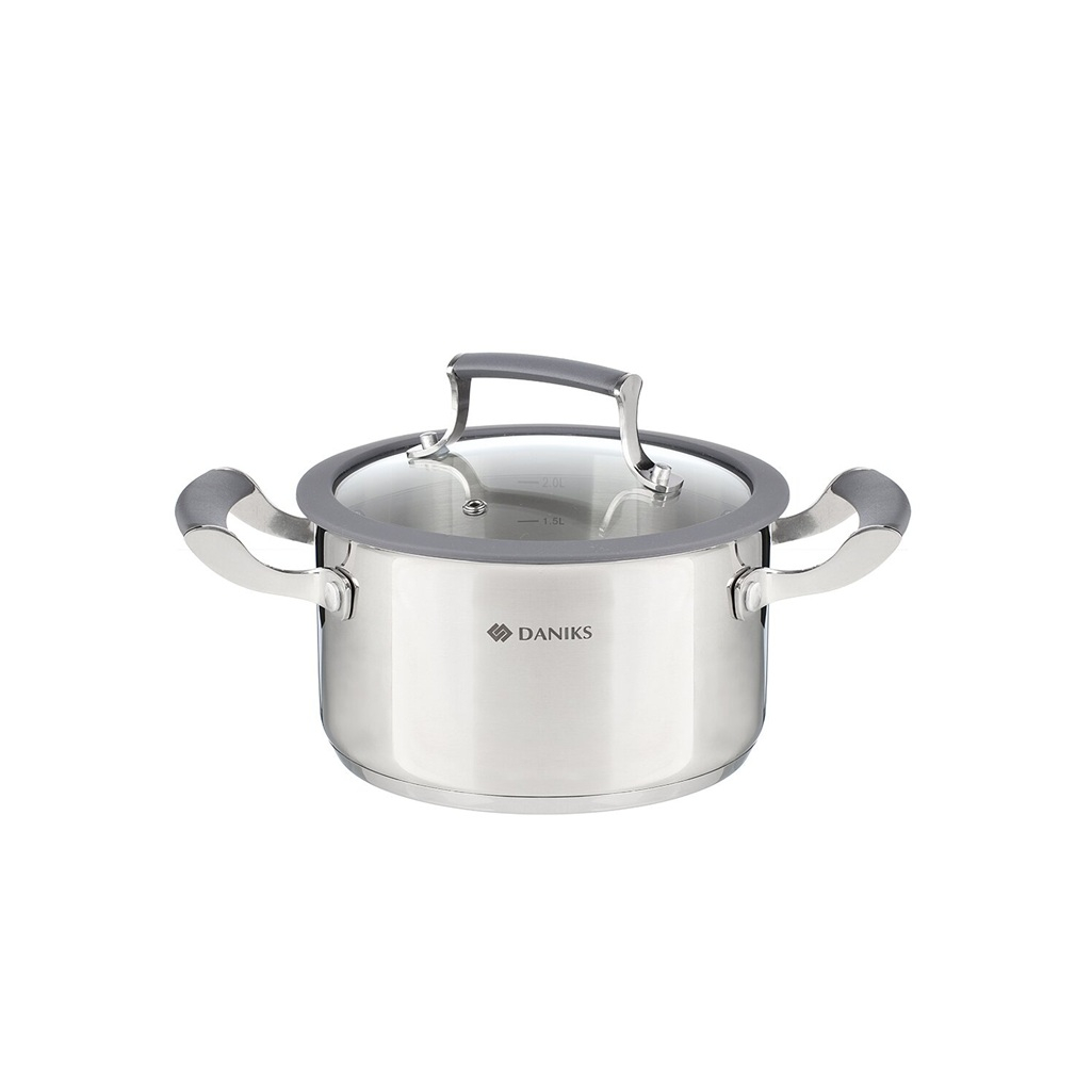 Кастрюля Daniks Верма нержавеющая сталь 2.4 л