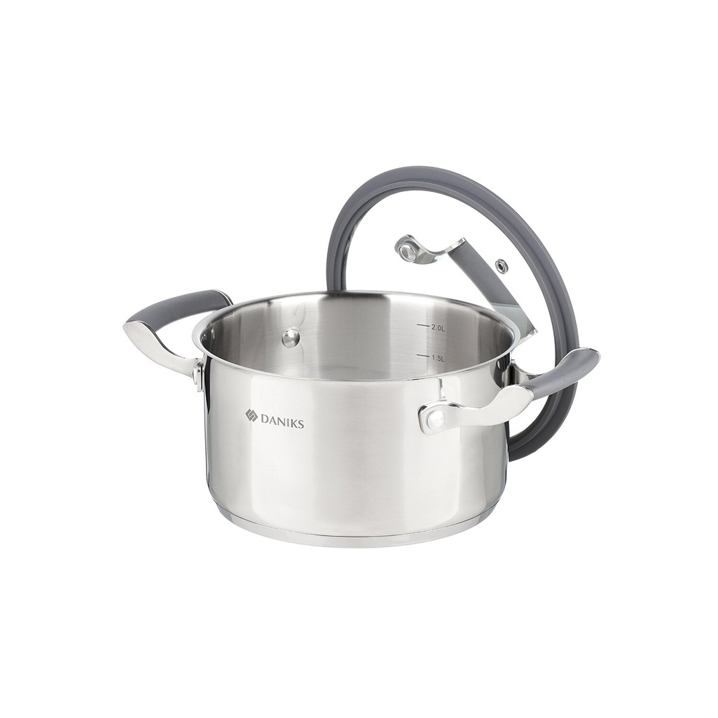 Кастрюля Daniks Верма нержавеющая сталь 2.4 л