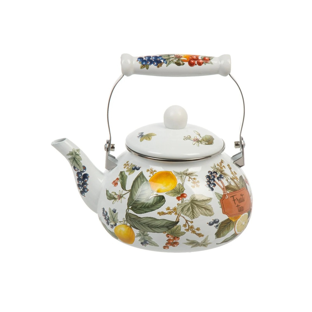 Чайник эмалированный Agness Фруктовая корзина индукция 2.5л
