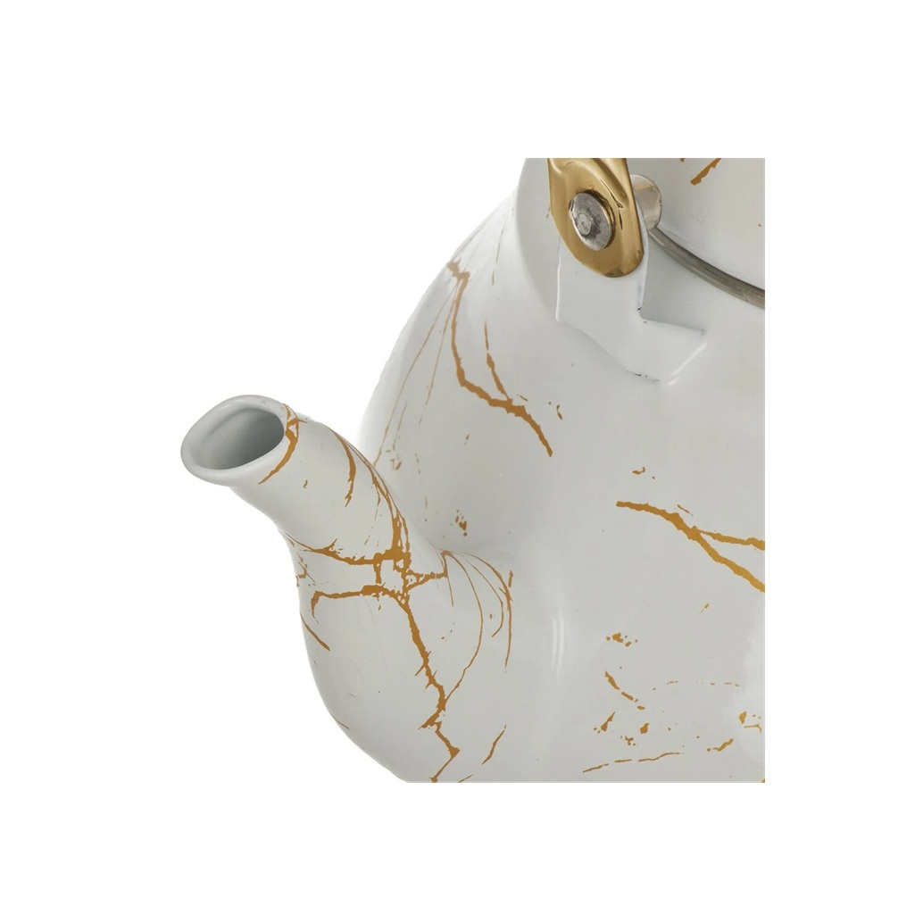 Чайник эмалированный Daniks Белый мрамор индукция 2.5л