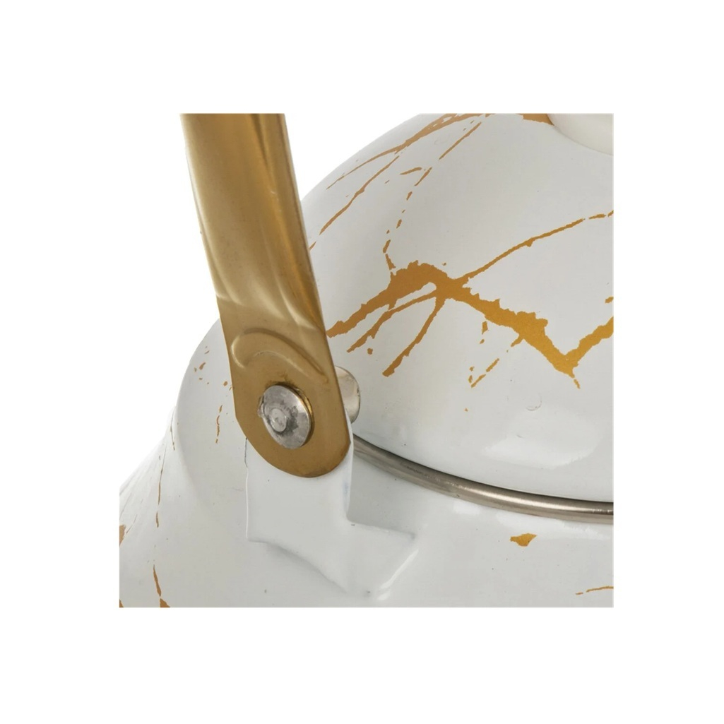 Чайник эмалированный Daniks Белый мрамор индукция 2.5л