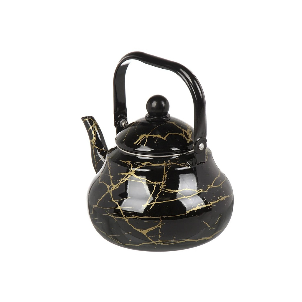 Чайник эмалированный Daniks Черный мрамор индукция 2.5л