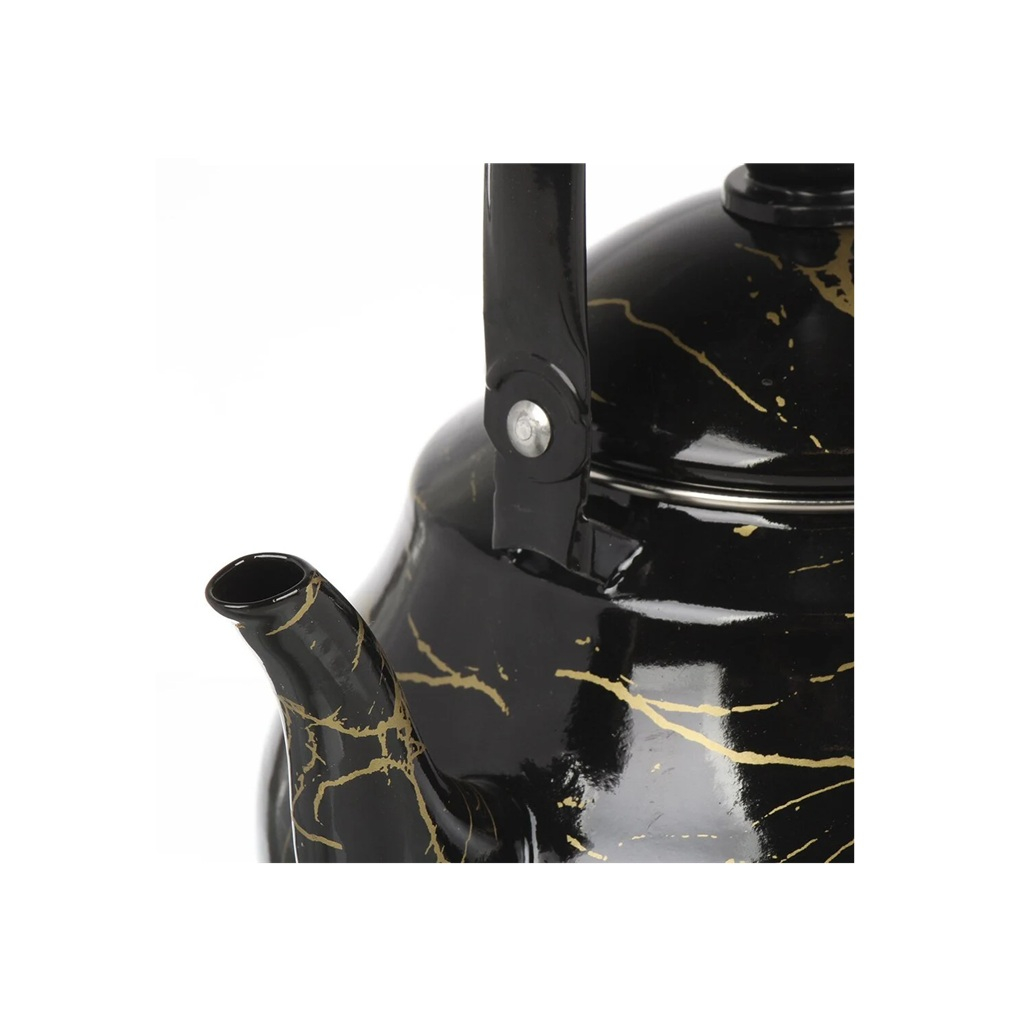 Чайник эмалированный Daniks Черный мрамор индукция 2.5л