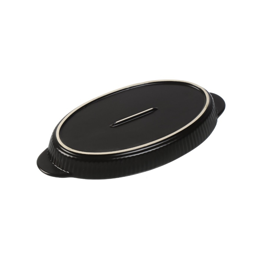 Форма для выпечки Daniks Полночь керамика, 31.5х16.5х2.5 см, 0.7 л