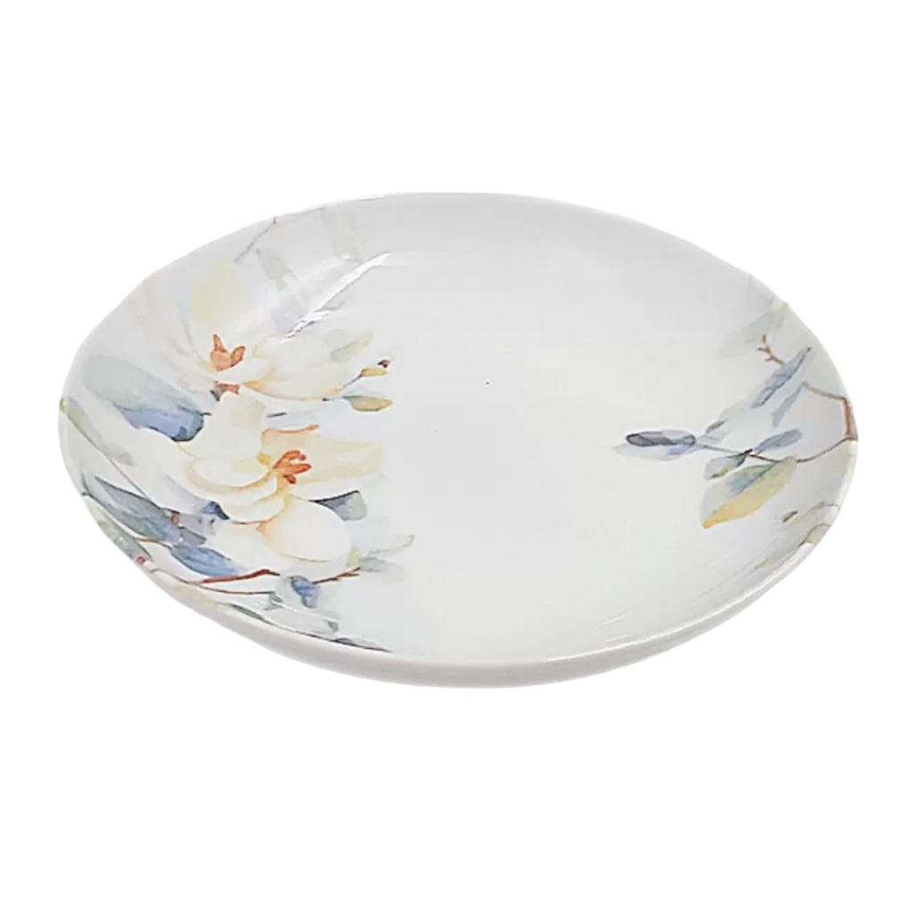 Тарелка ДФЗ Белый шиповник, суповая, фарфоровая, 700 мл, диаметр 20.5 см