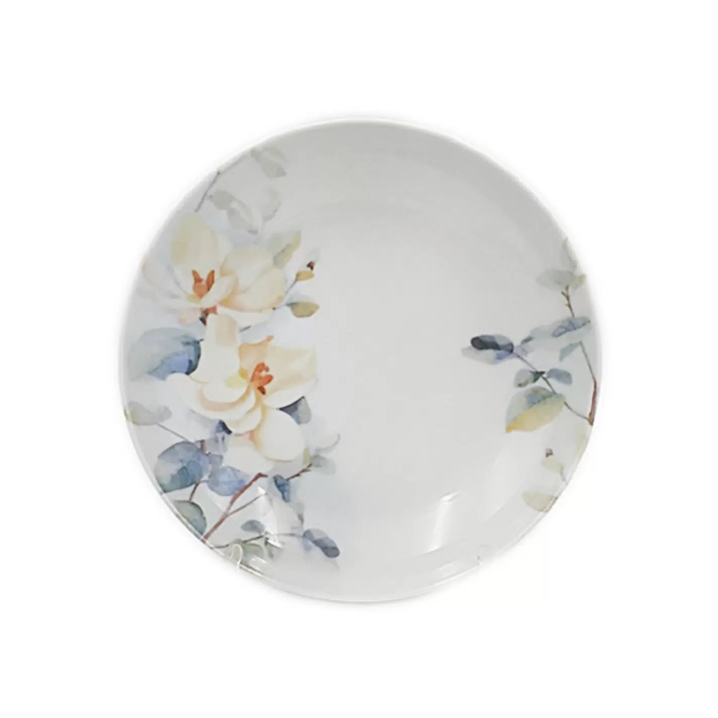 Тарелка ДФЗ Белый шиповник, суповая, фарфоровая, 700 мл, диаметр 20.5 см