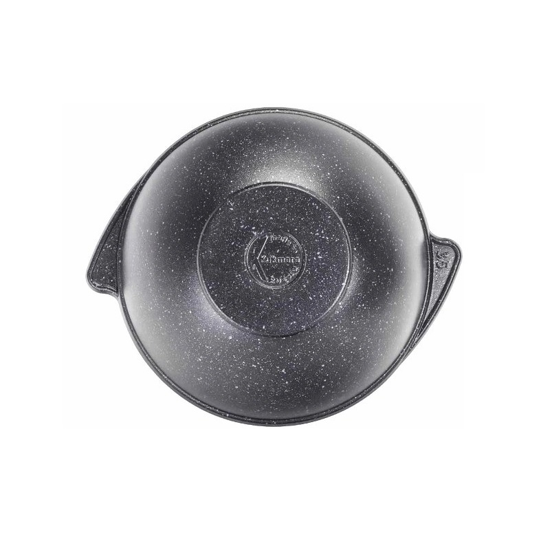 Казан Kukmara для плова, антипригарное покрытие, темный мрамор, 4.5 л, кмт47а
