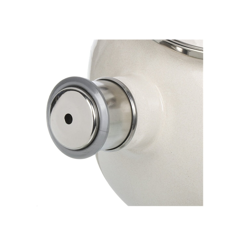 Чайник со свистком эмалированный Лысьва С-2711АП/4 Унесённые ветром индукция, бежевый 2.5 л