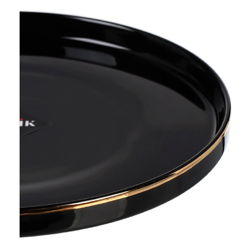 Тарелка десертная Domenik Black Gold DM3011-1, фарфор, 21 см