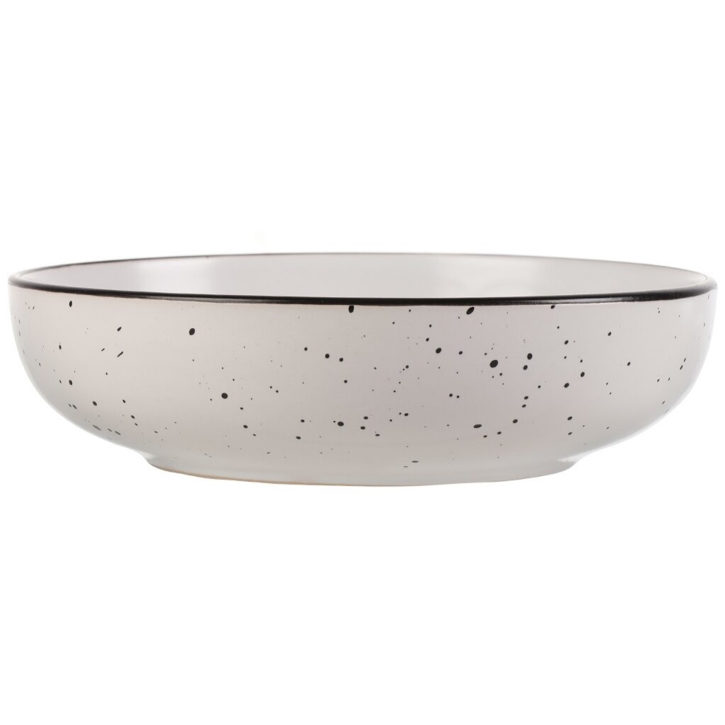 Салатник Atmosphere La Villa, керамика, круглый, белый, рисунок точки, 5х18.5 см, 1 л, AT-K2866