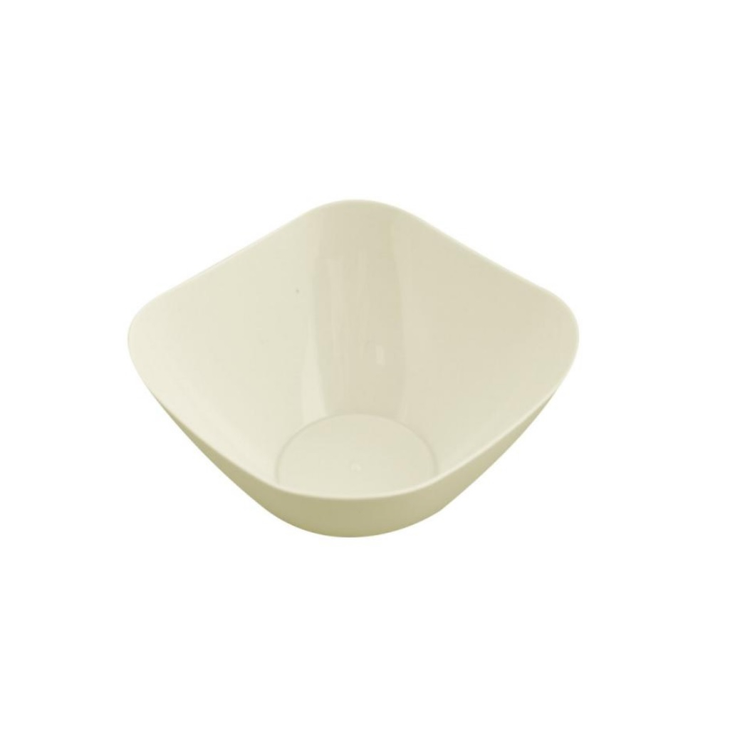 Салатник Berossi Cake пластик, квадратный, слоновая кость, 6.5 см, 0.5 л, ИК 39733000