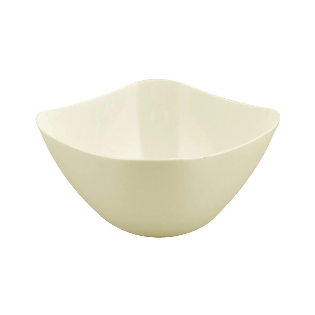 Салатник Berossi Cake пластик, квадратный, слоновая кость, 6.5 см, 0.5 л, ИК 39733000