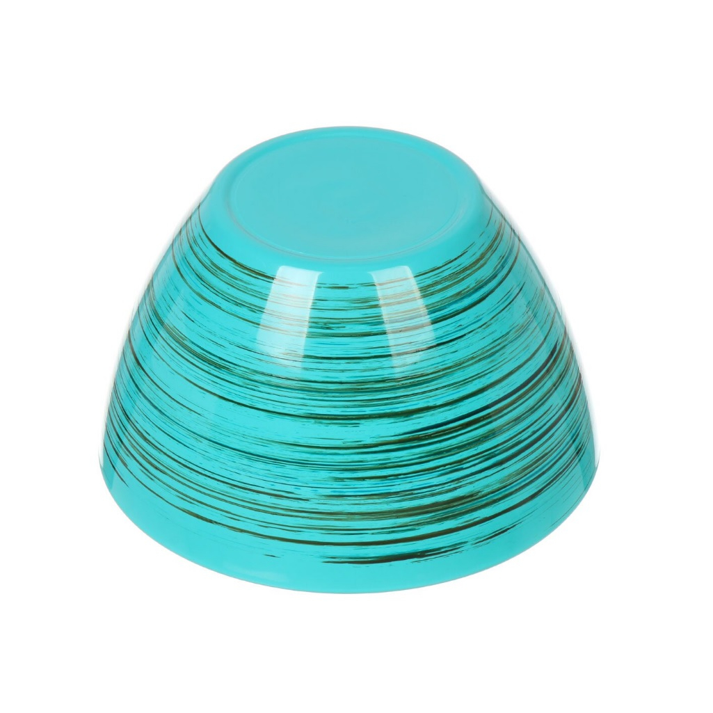 Салатник Декостек Торнадо Микс, стеклянный, круглый, 19 см, 1.5 л