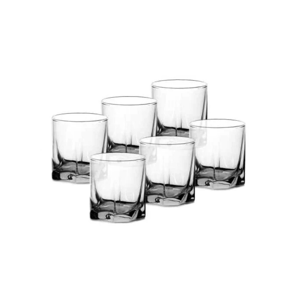 Набор стаканов Pasabahce Luna для виски, стекло, 372 мл, в упаковке 6 штук, 42348