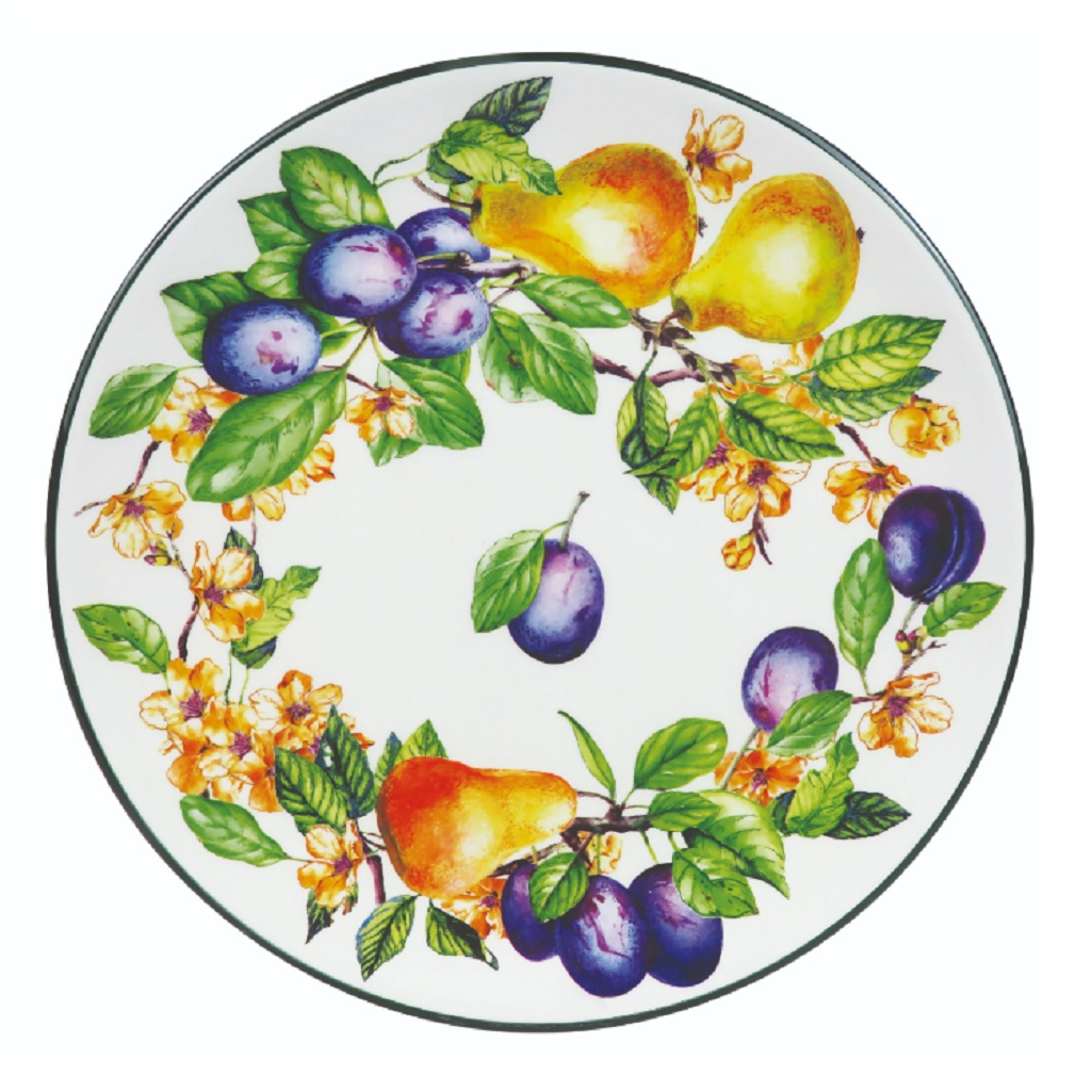 Тарелка Appetite ZFA627-8 Дюшес керамическая плоская, для подачи основных блюд, 24 см