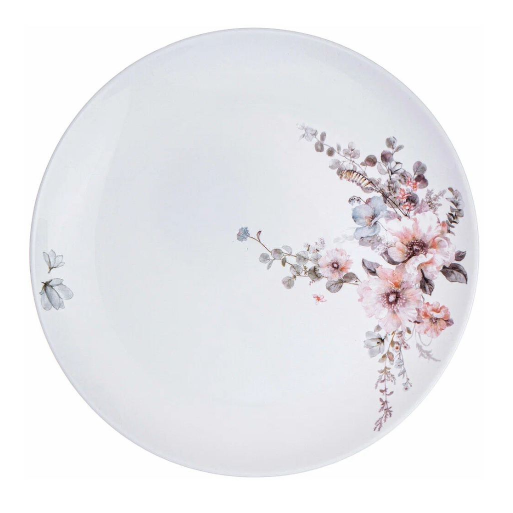 Тарелка Agness 598-078 Flower symphony обеденная, для сервировки стола, 24 см