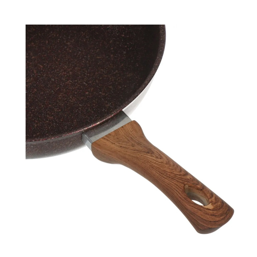 Сковорода Kukmara Granit Ultra Red Induction, антипригарная, эргономичная ручка, 26 см