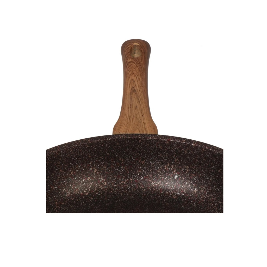Сковорода Kukmara Granit Ultra Red Induction, антипригарная, эргономичная ручка, 26 см
