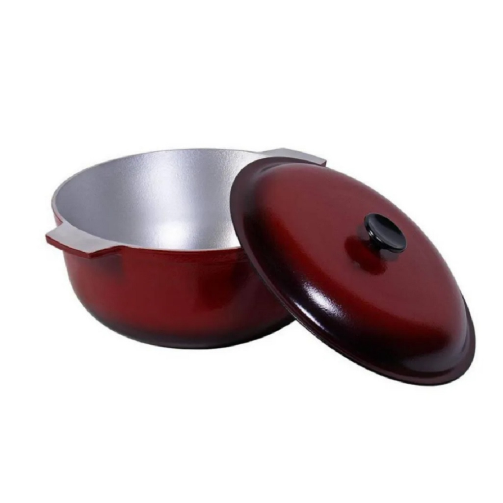 Кастрюля алюминиевая с эмальрованным покрытием, стойкость к коррозии, 2.5 л