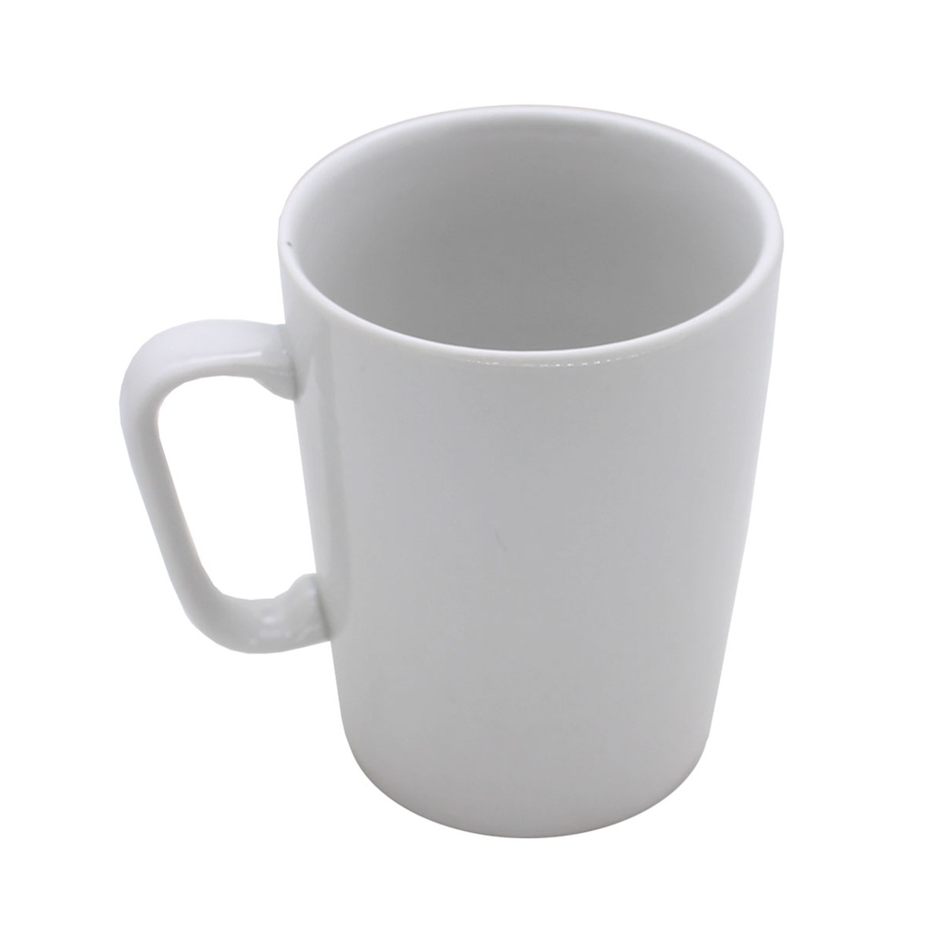 Кружка Дулевский фарфор Конус 10342, фарфоровая, белая, 350 мл