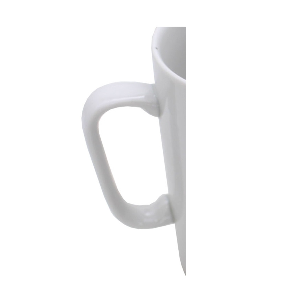 Кружка Дулевский фарфор Конус 10342, фарфоровая, белая, 350 мл